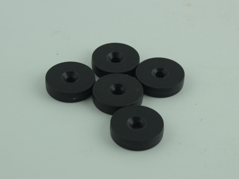 Plastic Coated Disc Magnets with Countersunk Holes